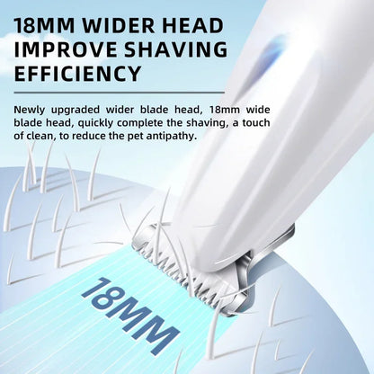 PetTrimPro Mini 18mm wide precision blade close-up